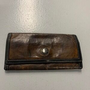 Coach Brown Leather Wallet - Vintage